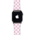 Pink and White Checkerboard Apple Watch Band 42-44mm