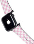 Pink and White Checkerboard Apple Watch Band 42-44mm