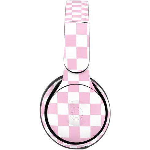 Pink and White Checkerboard Beats Solo Pro Skin