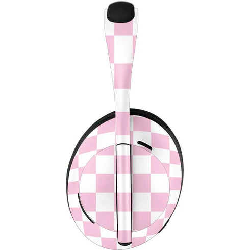 Pink and White Checkerboard Bose Noise Cancelling Headphones 700 Skin