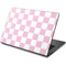 Pink and White Checkerboard Dell Chromebook Skin