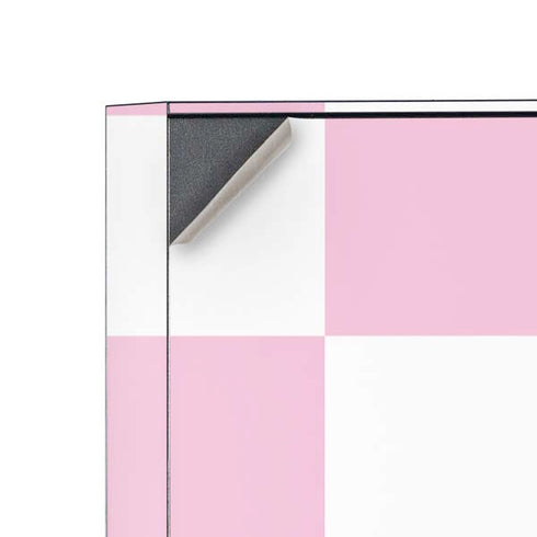 Pink and White Checkerboard Corsair 4000D Tempered Glass Mid-Tower ATX Case Skin
