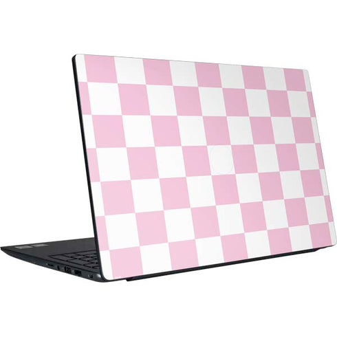 Pink and White Checkerboard Dell Vostro Skin