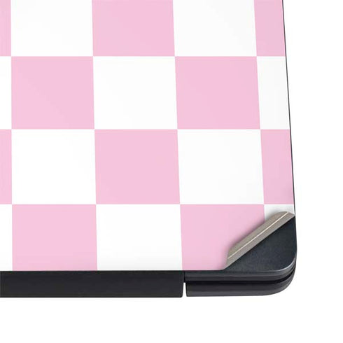 Pink and White Checkerboard Dell Vostro Skin