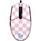 Pink and White Checkerboard G203 Prodigy RGB Wired Gaming Mouse Skin