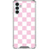 Pink and White Checkerboard Galaxy A13 5G Clear Case
