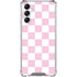 Pink and White Checkerboard Galaxy A15 5G Clear Case