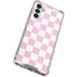 Pink and White Checkerboard Galaxy A15 5G Clear Case