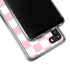 Pink and White Checkerboard Galaxy A21 Clear Case
