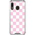 Pink and White Checkerboard Galaxy A30 Clear Case