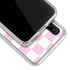 Pink and White Checkerboard Galaxy A30 Clear Case