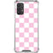 Pink and White Checkerboard Galaxy A32 5G Clear Case