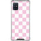 Pink and White Checkerboard Galaxy A51 5G Clear Case