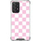 Pink and White Checkerboard Galaxy A52 5G Clear Case