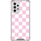 Pink and White Checkerboard Galaxy A53 5G Clear Case
