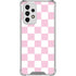 Pink and White Checkerboard Galaxy A53 5G Clear Case