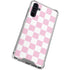 Pink and White Checkerboard Galaxy A54 5G Clear Case