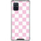 Pink and White Checkerboard Galaxy A71 5G Clear Case