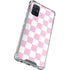 Pink and White Checkerboard Galaxy A71 5G Clear Case