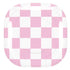 Pink and White Checkerboard Galaxy Buds Live Skin