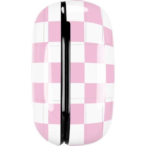 Pink and White Checkerboard Galaxy Buds Pro Skin