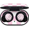 Pink and White Checkerboard Galaxy Buds Skin
