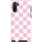Pink and White Checkerboard Galaxy Note 10 Pro Case