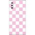 Pink and White Checkerboard Galaxy Note 10 Skin