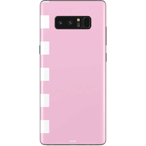 Pink and White Checkerboard Galaxy Note 8 Skin