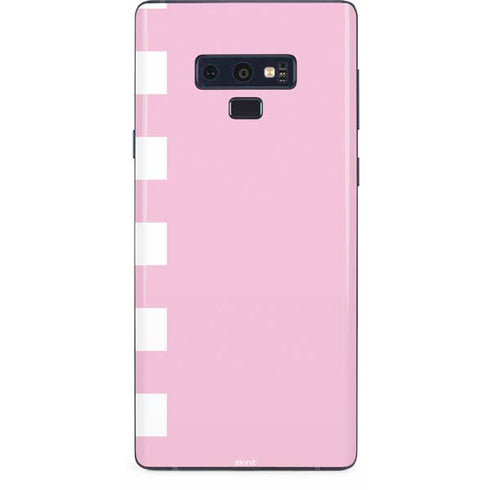 Pink and White Checkerboard Galaxy Note 9 Skin
