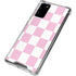 Pink and White Checkerboard Galaxy Note20 5G Clear Case