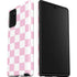 Pink and White Checkerboard Galaxy Note20 5G Pro Case