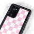 Pink and White Checkerboard Galaxy Note20 5G Waterproof Case