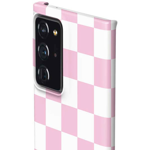 Pink and White Checkerboard Galaxy Note20 Ultra 5G Lite Case