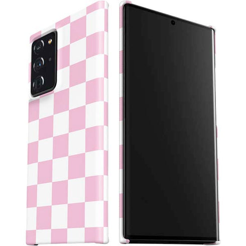 Pink and White Checkerboard Galaxy Note20 Ultra 5G Lite Case