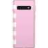 Pink and White Checkerboard Galaxy S10 Skin
