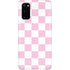Pink and White Checkerboard Galaxy S20 Lite Case
