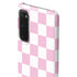 Pink and White Checkerboard Galaxy S20 Lite Case