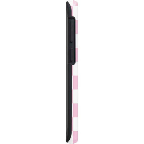 Pink and White Checkerboard Galaxy S20 Plus Pro Case