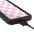 Pink and White Checkerboard Galaxy S20 Plus Waterproof Case