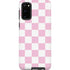 Pink and White Checkerboard Galaxy S20 Pro Case