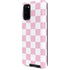 Pink and White Checkerboard Galaxy S20 Pro Case