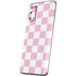 Pink and White Checkerboard Galaxy S20 Skin