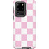 Pink and White Checkerboard Galaxy S20 Ultra 5G Pro Case