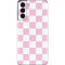 Pink and White Checkerboard Galaxy S21 5G Skin