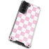 Pink and White Checkerboard Galaxy S21 Plus 5G Clear Case