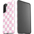 Pink and White Checkerboard Galaxy S21 Plus 5G Pro Case