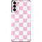 Pink and White Checkerboard Galaxy S21 Plus 5G Skin
