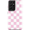 Pink and White Checkerboard Galaxy S21 Ultra 5G Pro Case