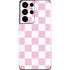 Pink and White Checkerboard Galaxy S21 Ultra 5G Skin